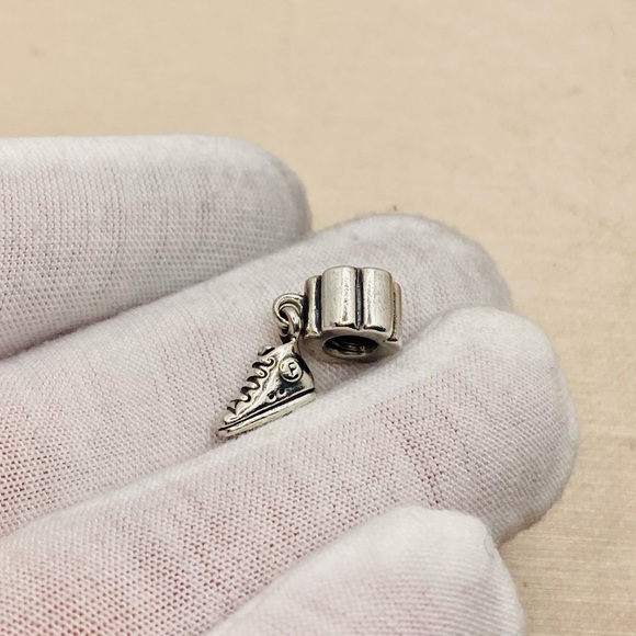 EUC Pandora 790350 Sterling Silver Sneaker Sports Running Shoe Dangle Charm - Picture 4 of 8